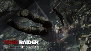 Lara Croft As She Explores The Uncharted Territories Of Tomb Raider 9 Wallpaper