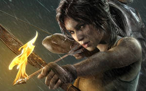 Lara Croft Hits The Road In The All New Tomb Raider 9 Wallpaper