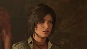 Lara Croft Leaps Into Adventure In Shadow Of The Tomb Raider Wallpaper