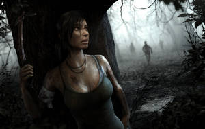 Lara Croft, Ready For Adventure Wallpaper