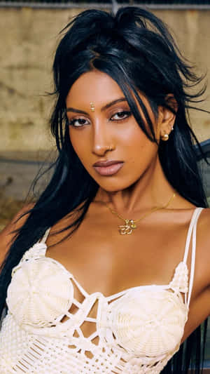 Lara Katseye Elegant Portrait Wallpaper