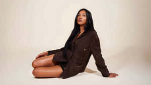 Lara Katseye Fashion Portrait Wallpaper