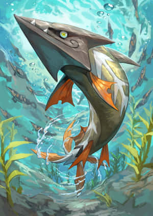 Large Barraskewda Underwater Wallpaper