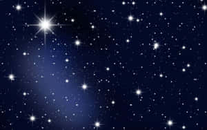 Large Bright Blue Stars Wallpaper