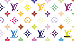 Large Colorful Louis Vuitton Monogram Desktop Wallpaper