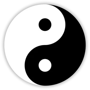 Large Yin And Yang Symbol 4k Wallpaper