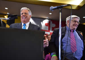 Larry Hogan Speaking Event Smiling Man Wallpaper