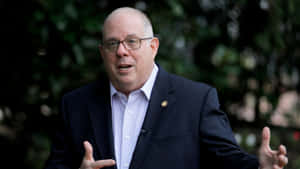 Larry Hogan Speaking Outdoors Wallpaper