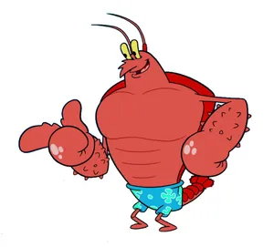Larry The Lobster Flexes His Claws In A Show Of Strength Wallpaper