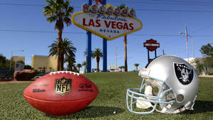 Las Vegas Raiders Welcome Signage Wallpaper