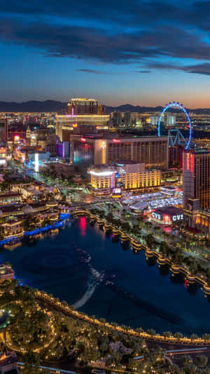 Las Vegas Skyline Phone Wallpaper