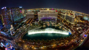 Las Vegas Strip Bellagio Fountain Running Wallpaper
