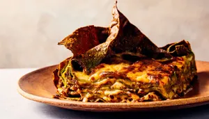 Lasagna Alla Bolognese With Burnt Edges Wallpaper