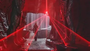 Laser Trap Corridor Thrill Wallpaper