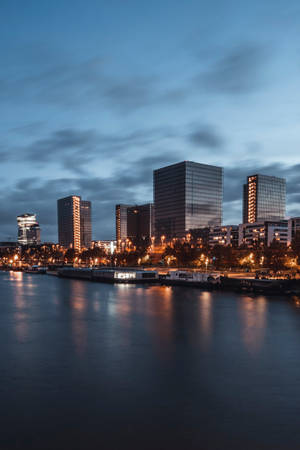 Late Afternoon Scene In Riverfront, Toledo, Ohio Wallpaper