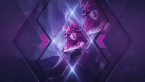 Latent Ahri Mirror Reflection Wallpaper