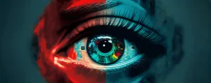Latent Futuristic Eye Wallpaper
