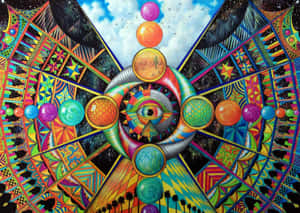 Latent Psychedelic Art Wallpaper