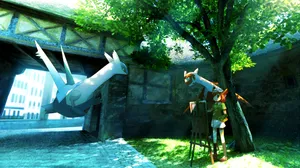 Latias Under A Tree Wallpaper