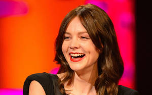 Laughing Carey Mulligan Wallpaper