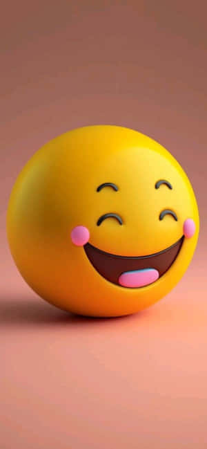 Laughing Emoji3 D Model.jpg Wallpaper