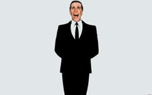 Laughing Manin Black Suit Wallpaper