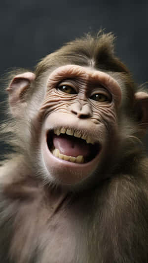 Laughing Monkey Face Meme Wallpaper