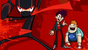 Laughing Randy Cunningham 9th Grade Ninja With Howard Wallpaper