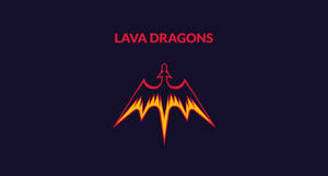 Lava Dragon Red Outline Wallpaper