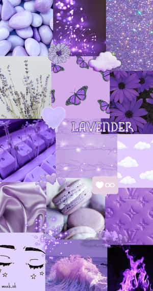 Lavender Aesthetic Collage Wallpaper