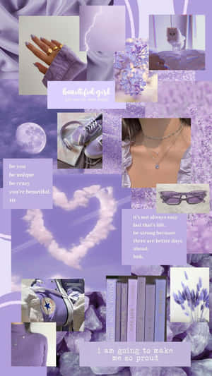 Lavender Aesthetic Collage Wallpaper