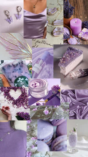 Lavender Aesthetic Collage Wallpaper