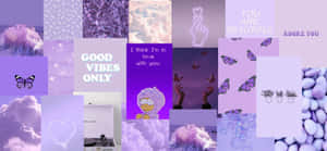 Lavender Aesthetic Collage Wallpaper Wallpaper