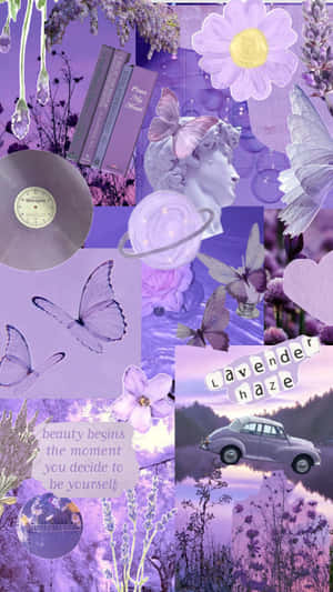 Lavender_ Collage_ Aesthetic Wallpaper