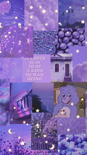 Lavender Dreams Collage Wallpaper