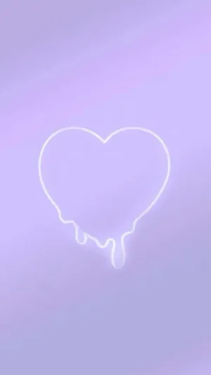 Lavender Heart Dripping Background Wallpaper