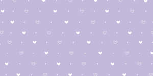 Lavender Hearts Pattern Background Wallpaper