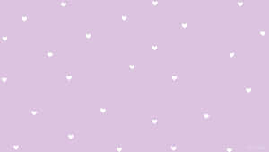 Lavender Hearts Pattern Wallpaper