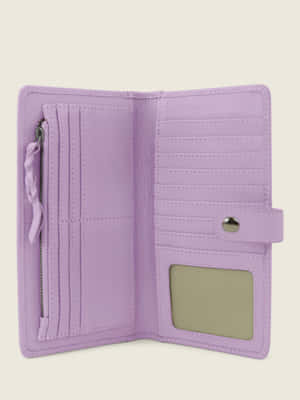 Lavender Leather Wallet Open Wallpaper