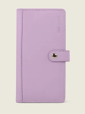 Lavender Leather Wallet Product Shot Wallpaper