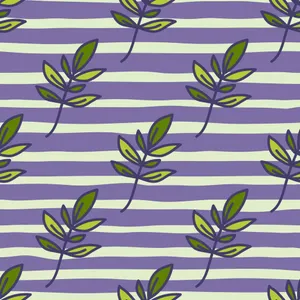 Lavender Leaves Pattern Background Wallpaper