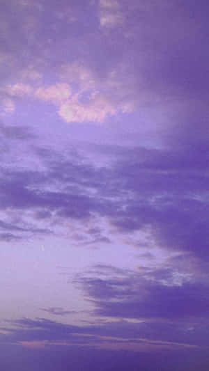 Lavender Sky Aesthetic Wallpaper