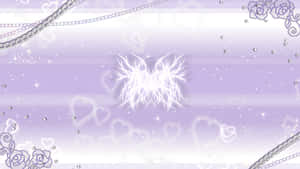 Lavender_ Sparkle_ Hearts_ Background Wallpaper