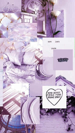 Lavender_ Tired_ Aesthetic_ Collage Wallpaper