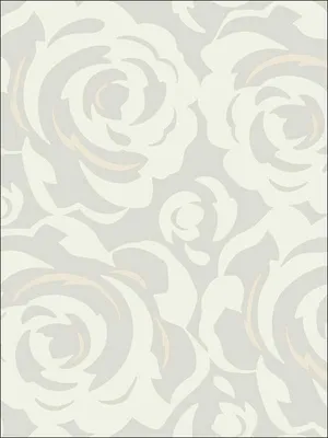 Lavish Grey Silhouette Rug Wallpaper