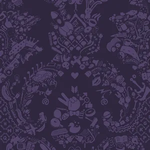 Lavish Purple Pattern Wallpaper