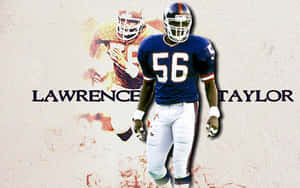 Lawrence Taylor Football Digital Edit Wallpaper