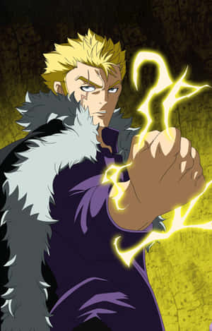 Laxus Dreyar Unleashes His Lightning Power Wallpaper