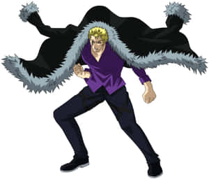 Laxus Dreyar Unleashing His Lightning Magic Wallpaper