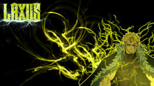 Laxus Dreyar Unleashing Power In A Fiery Battle Wallpaper